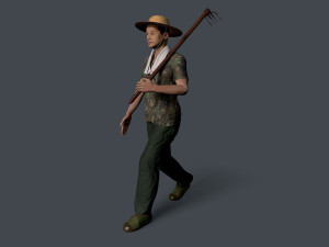 Farmer character 3D 模型
