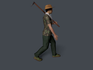 Farmer character 3D 模型