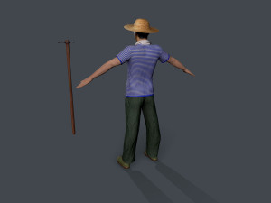 Farmer character 3D 模型
