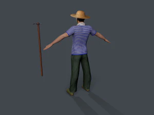 Carattere contadino Modello 3D