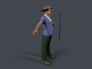 Farmer character 3D 模型