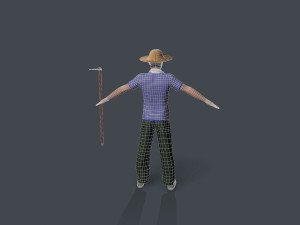 Farmer character 3D 模型