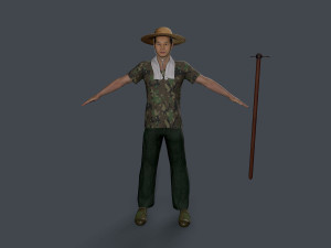 Farmer character 3D 模型
