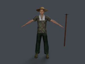 Carattere contadino Modello 3D