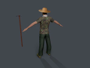 Carattere contadino Modello 3D