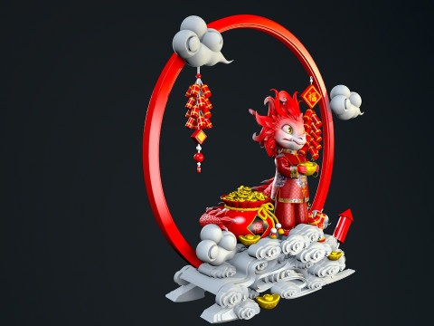 Little Dragons 3D Model