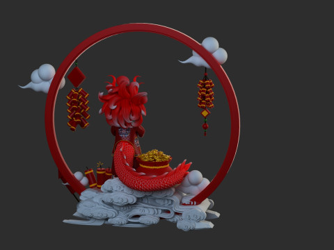 Little Dragons Model 3D