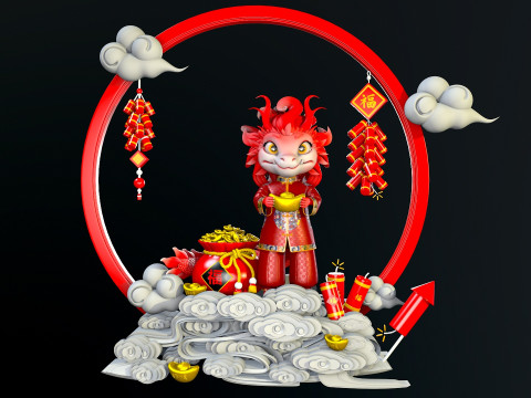 Little Dragons Model 3D