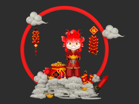 Little Dragons Model 3D