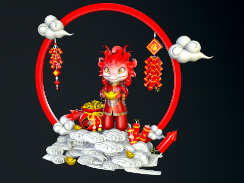 Little Dragons Model 3D