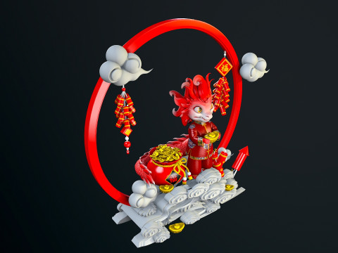Little Dragons Model 3D
