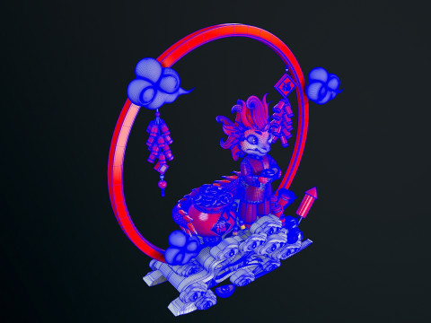 Little Dragons Model 3D