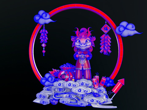 Little Dragons Model 3D