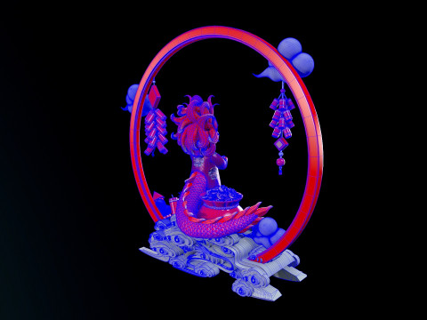 Little Dragons Model 3D