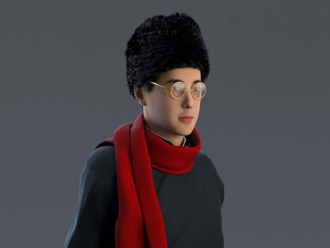 Man Character Modello 3D