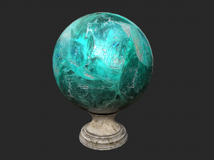 fortune teller crystal apatite ball 3Dモデル