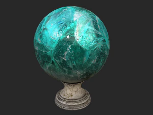 fortune teller crystal apatite ball 3D Model
