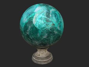 fortune teller crystal apatite ball 3D Model