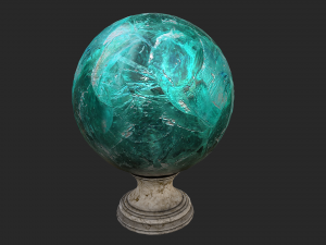 fortune teller crystal apatite ball Model 3D