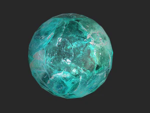fortune teller crystal apatite ball 3D Model