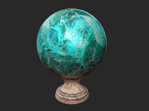 fortune teller crystal apatite ball 3D Model