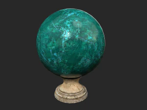 fortune teller green crystal ball 3D Model