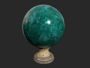 fortune teller green crystal ball 3D Model