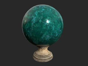 fortune teller green crystal ball 3D Model