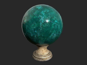 fortune teller green crystal ball 3D Model