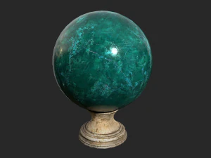 fortune teller green crystal ball 3D Model