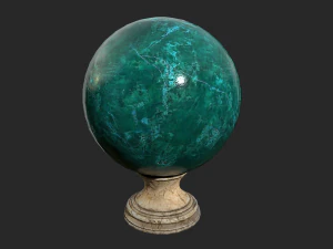fortune teller green crystal ball 3D Model