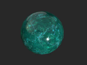fortune teller green crystal ball 3D Model