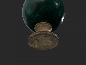 fortune teller green crystal ball Modelo 3D