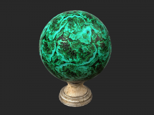 fortune teller malachite crystal ball 3D 模型
