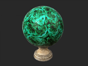 fortune teller malachite crystal ball 3D 模型