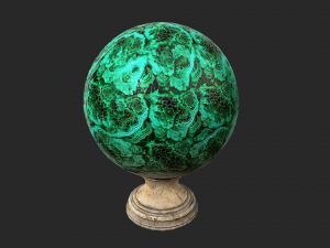 fortune teller malachite crystal ball 3D 模型