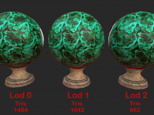 fortune teller malachite crystal ball 3D 模型