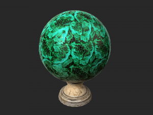 fortune teller malachite crystal ball 3D 模型