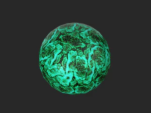 fortune teller malachite crystal ball 3D Model