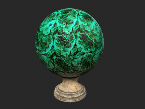 fortune teller malachite crystal ball 3D 模型