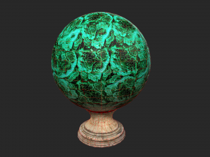 fortune teller malachite crystal ball 3D 模型