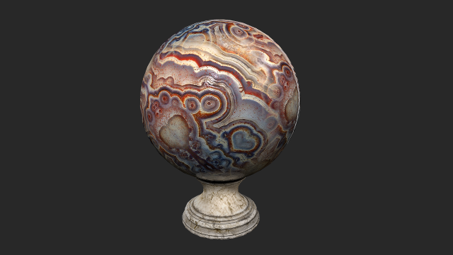 fortune teller mineral crystal ball Model 3D .c4d .max .obj .3ds .fbx .stl .blend 