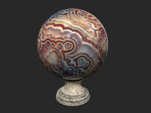 bola de cristal mineral cartomante Modelo 3D