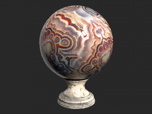fortune teller mineral crystal ball Model 3D