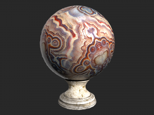 fortune teller mineral crystal ball Model 3D