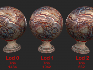 fortune teller mineral crystal ball Model 3D