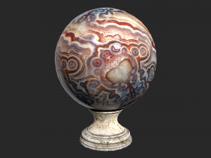 fortune teller mineral crystal ball Model 3D