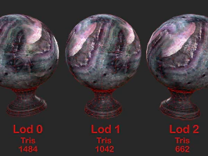 fortune teller black mineral crystal ball 3D Model