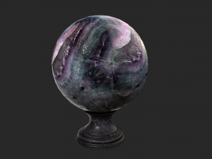 fortune teller black mineral crystal ball 3D Модель