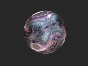 fortune teller black mineral crystal ball 3D Модель